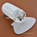 New arrival white clear transparent jelly nail stamper; DIY nail art printer stamper